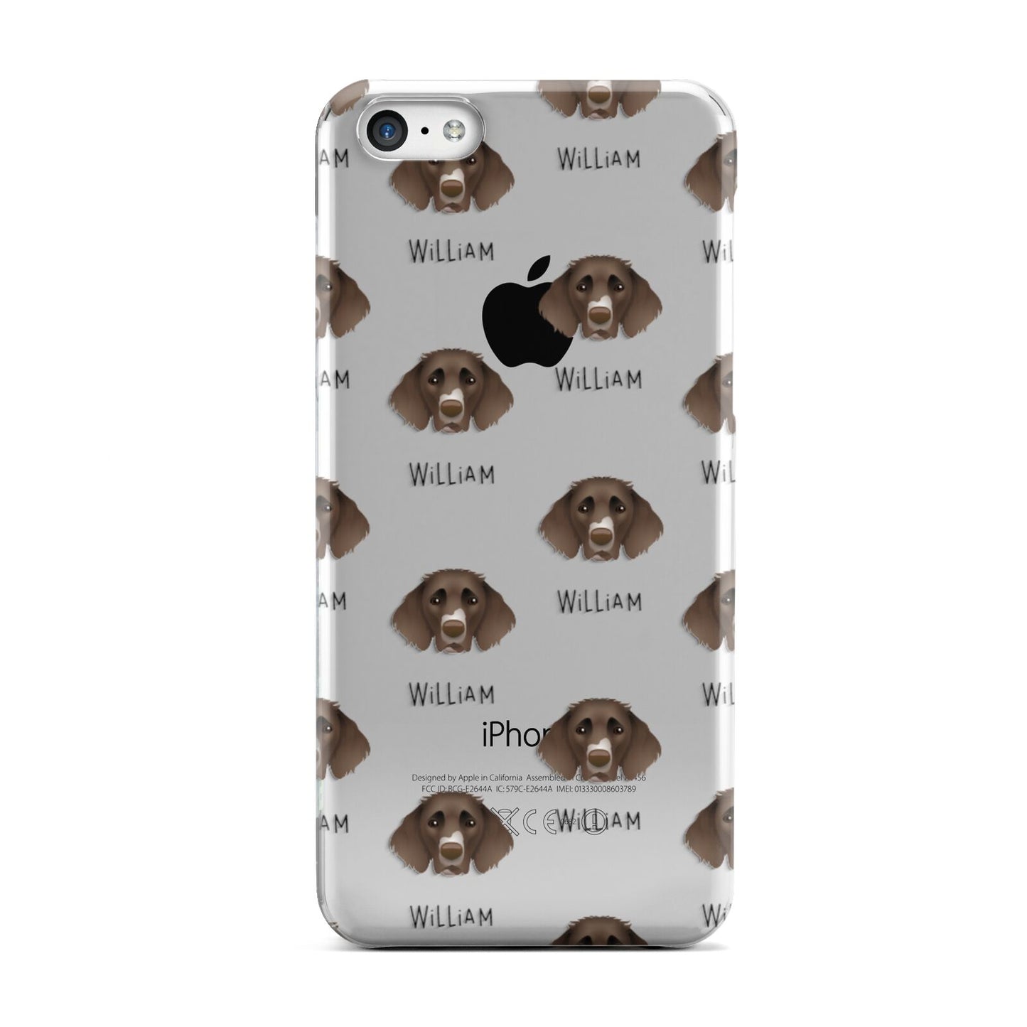 German Longhaired Pointer Icon with Name Apple iPhone 5c Case