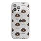 German Longhaired Pointer Icon with Name iPhone 13 Pro Max TPU Impact Case with White Edges