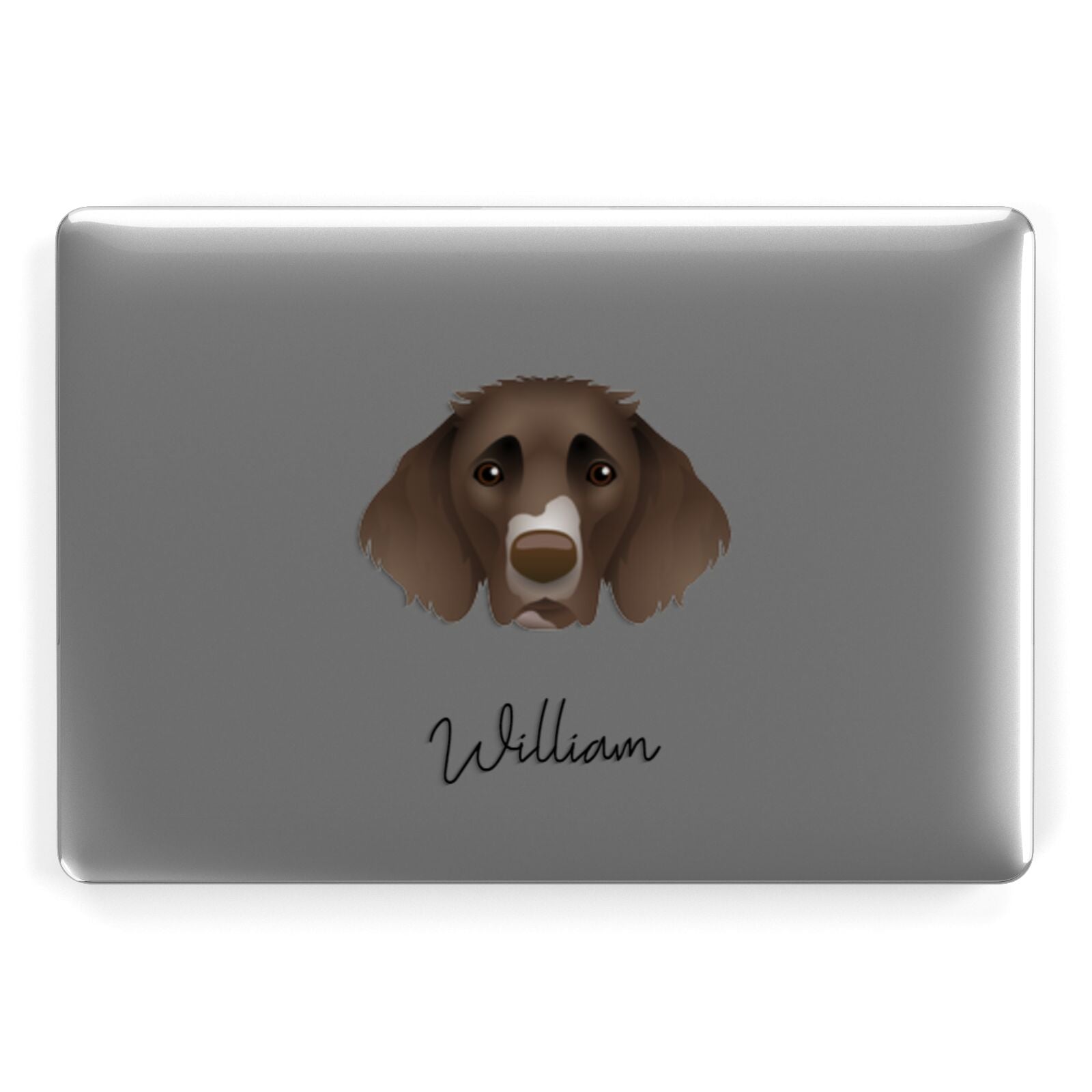 German Longhaired Pointer Personalised Apple MacBook Case