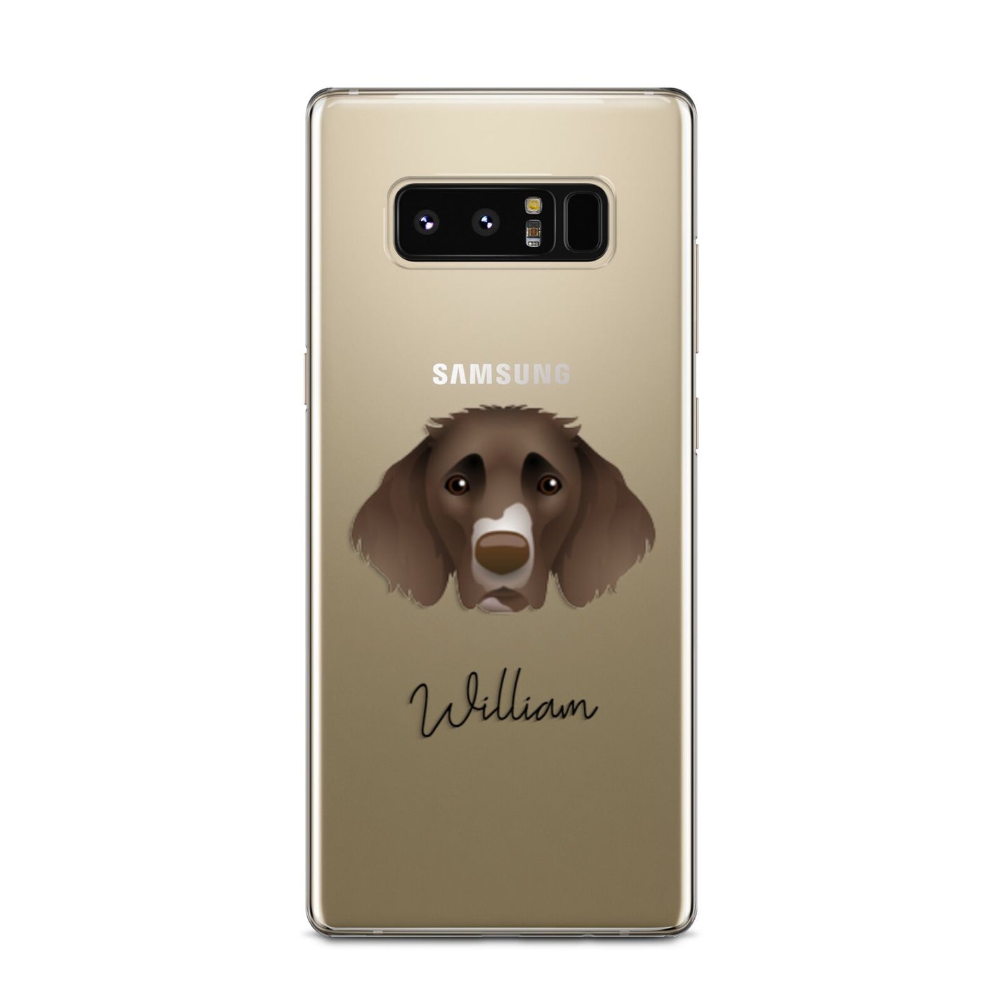 German Longhaired Pointer Personalised Samsung Galaxy Note 8 Case