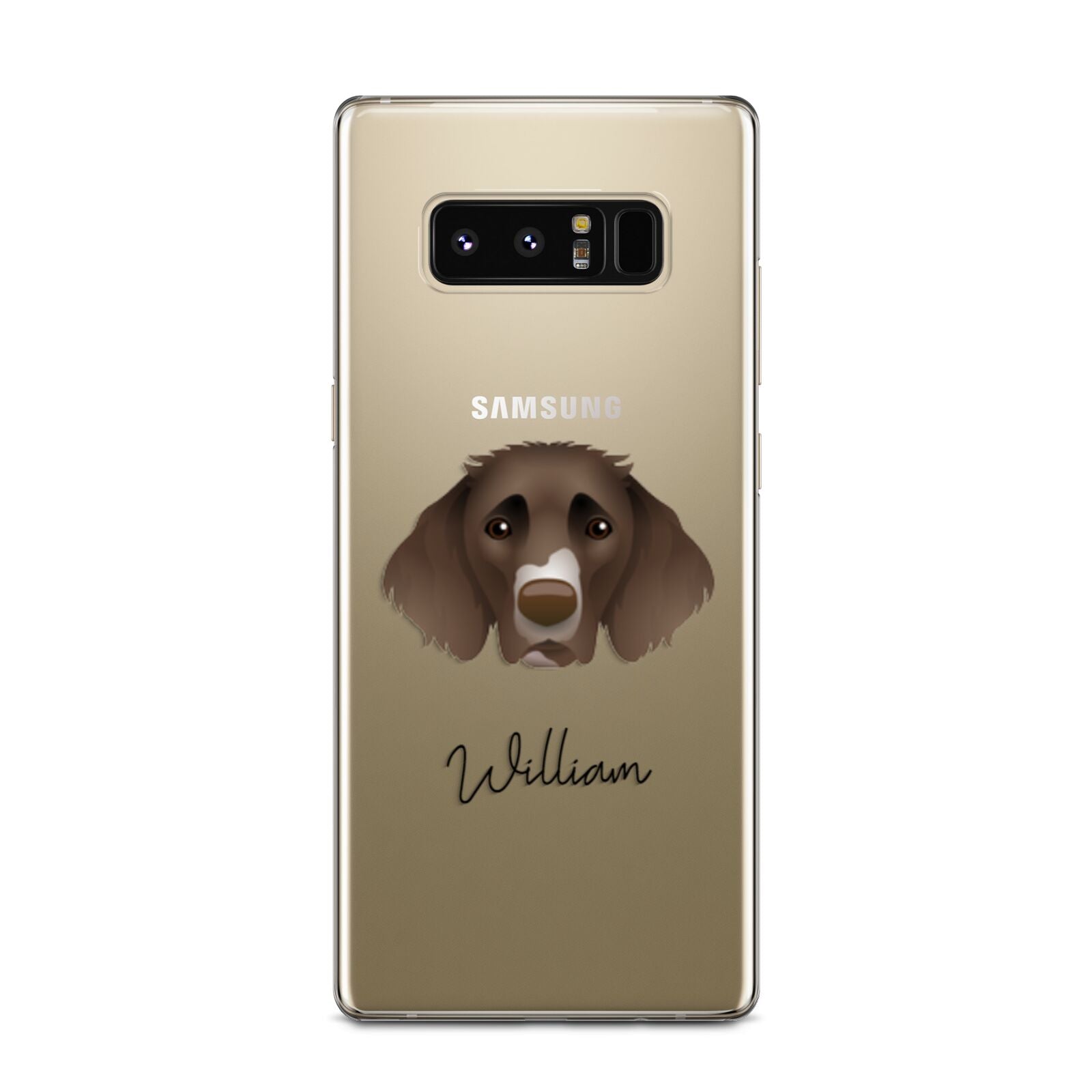 German Longhaired Pointer Personalised Samsung Galaxy Note 8 Case