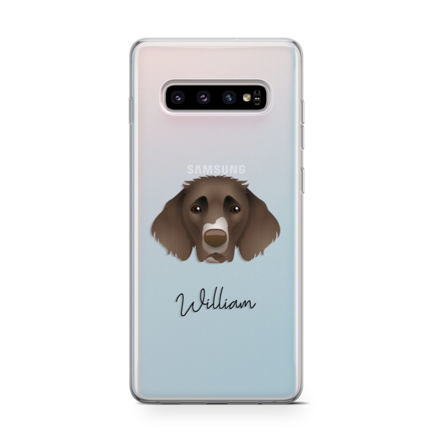 German Longhaired Pointer Personalised Samsung Galaxy S10 Case