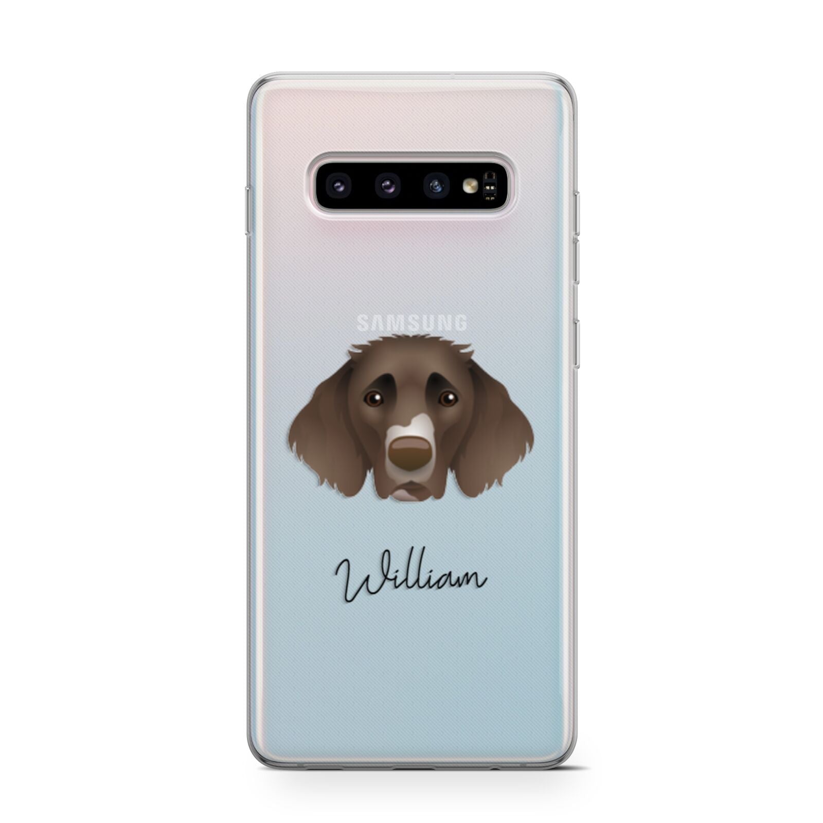 German Longhaired Pointer Personalised Samsung Galaxy S10 Case
