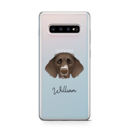 German Longhaired Pointer Personalised Samsung Galaxy S10 Case