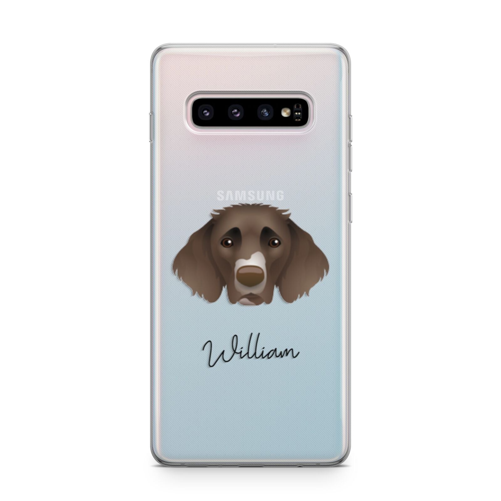 German Longhaired Pointer Personalised Samsung Galaxy S10 Plus Case