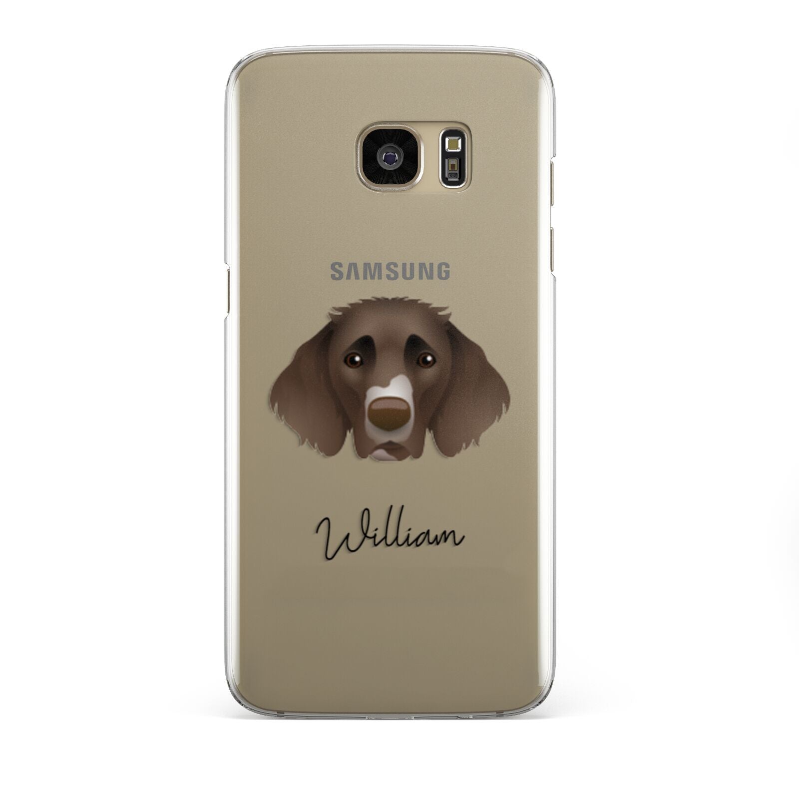 German Longhaired Pointer Personalised Samsung Galaxy S7 Edge Case