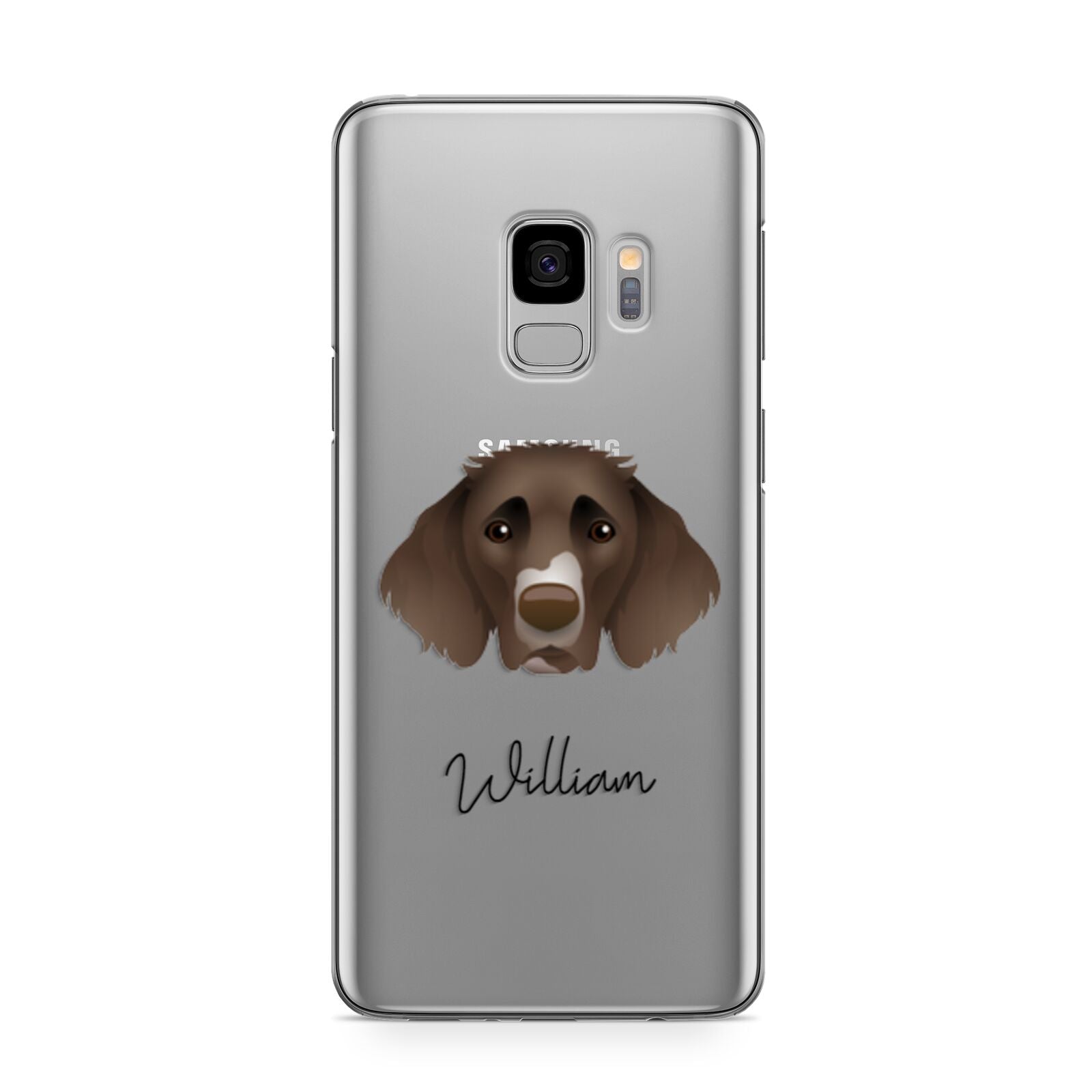 German Longhaired Pointer Personalised Samsung Galaxy S9 Case