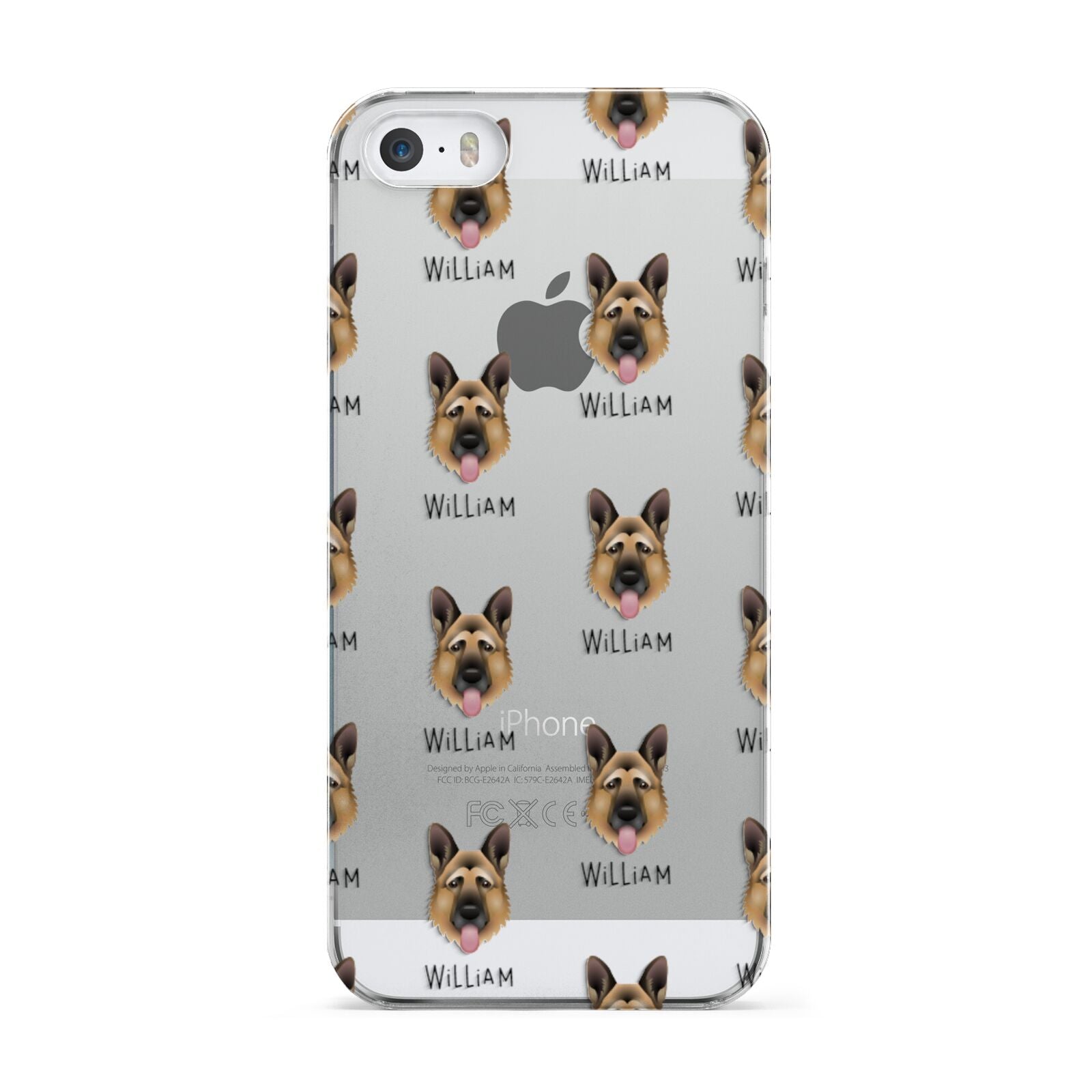 German Shepherd Icon with Name Apple iPhone 5 Case