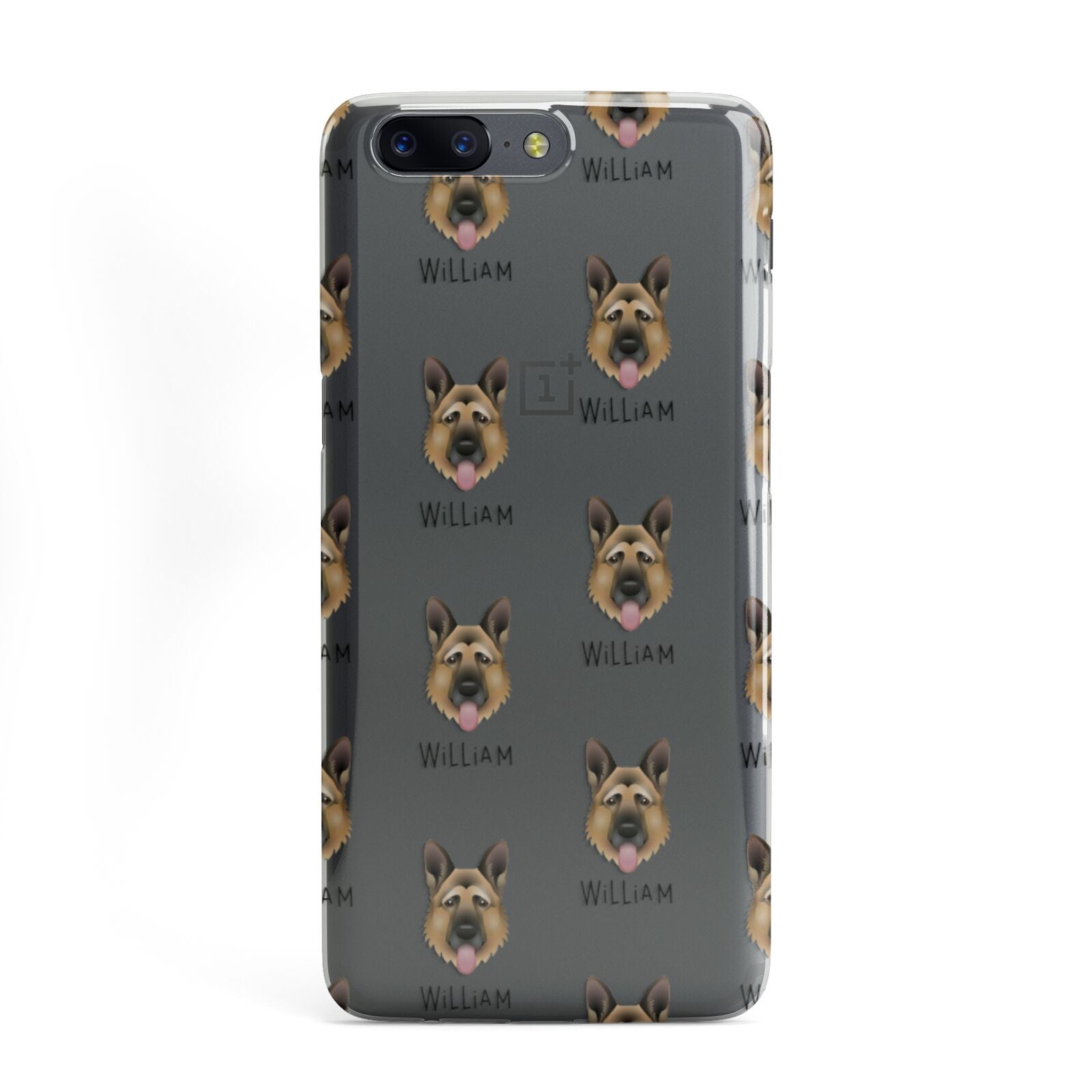 German Shepherd Icon with Name OnePlus Case