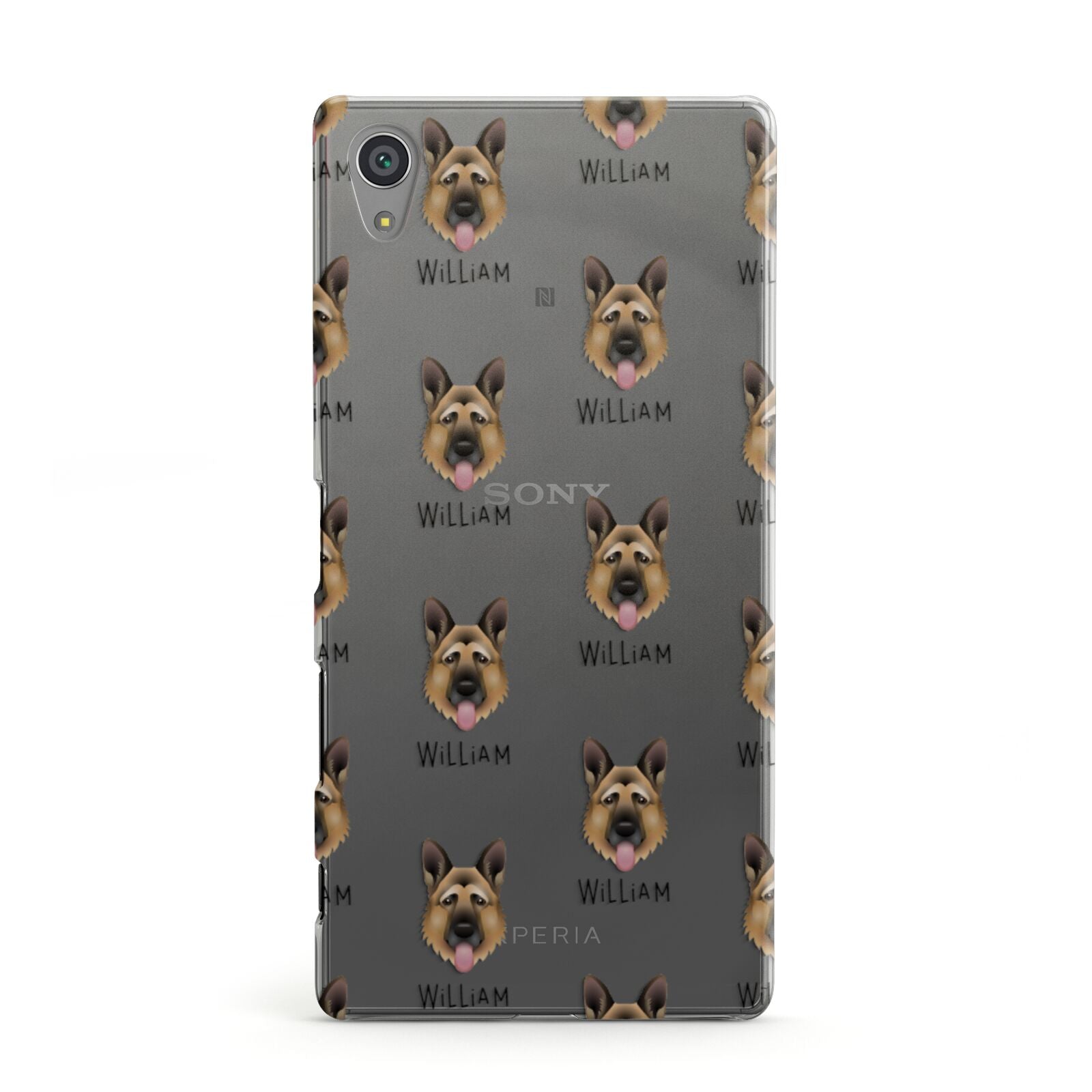 German Shepherd Icon with Name Sony Xperia Case