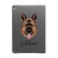 German Shepherd Personalised Apple iPad Grey Case