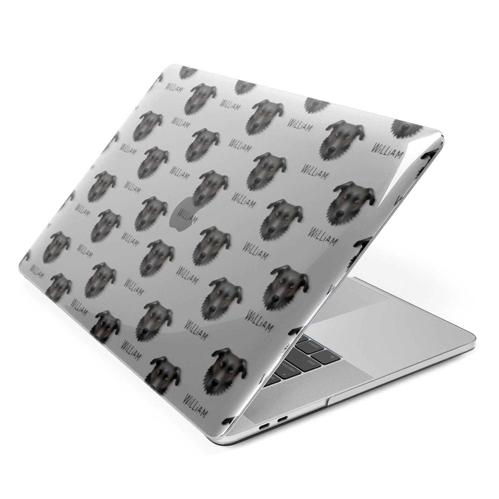 German Sheprador Icon with Name Apple MacBook Case Side View