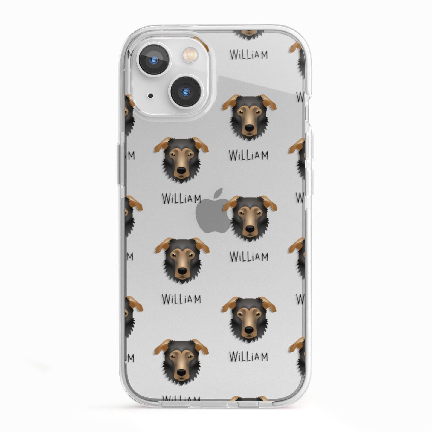 German Sheprador Icon with Name iPhone 13 TPU Impact Case with White Edges