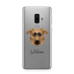 German Sheprador Personalised Samsung Galaxy S9 Plus Case on Silver phone