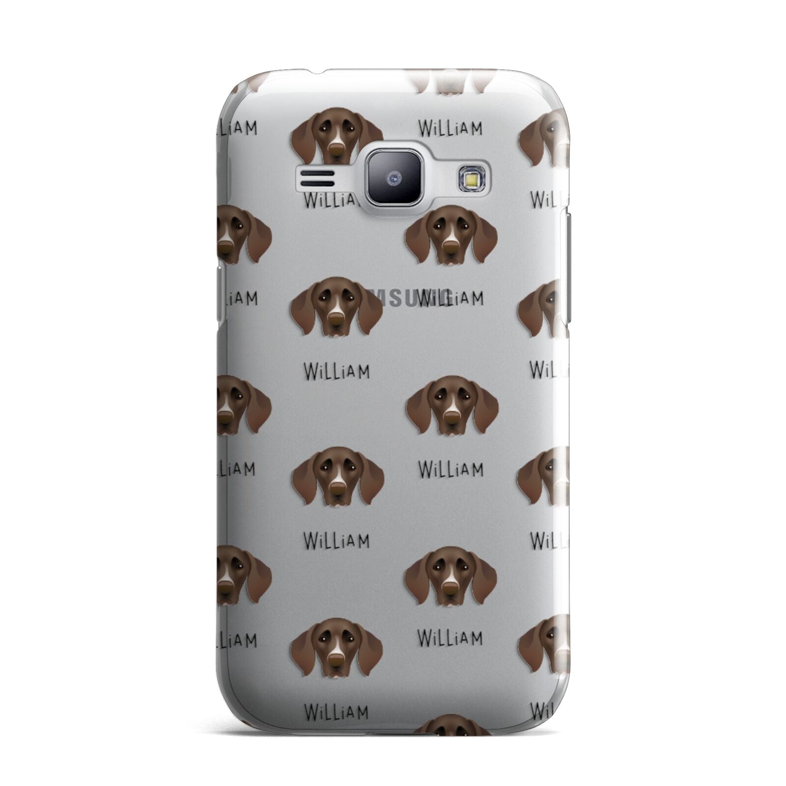 German Shorthaired Pointer Icon with Name Samsung Galaxy J1 2015 Case