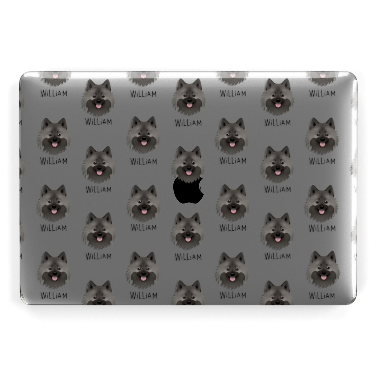 German Spitz Icon with Name Apple MacBook Case