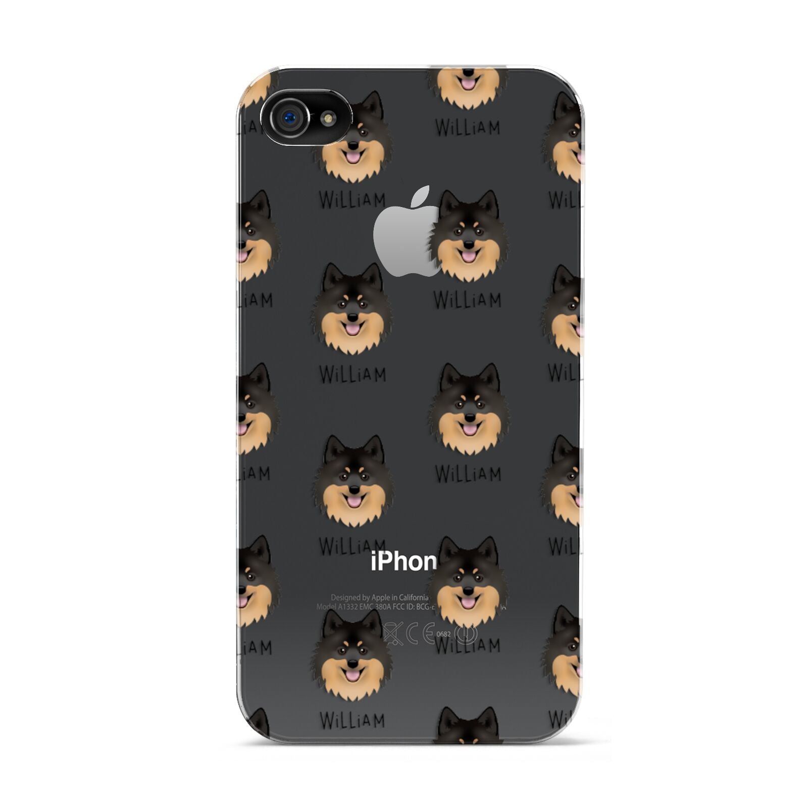 German Spitz Icon with Name Apple iPhone 4s Case