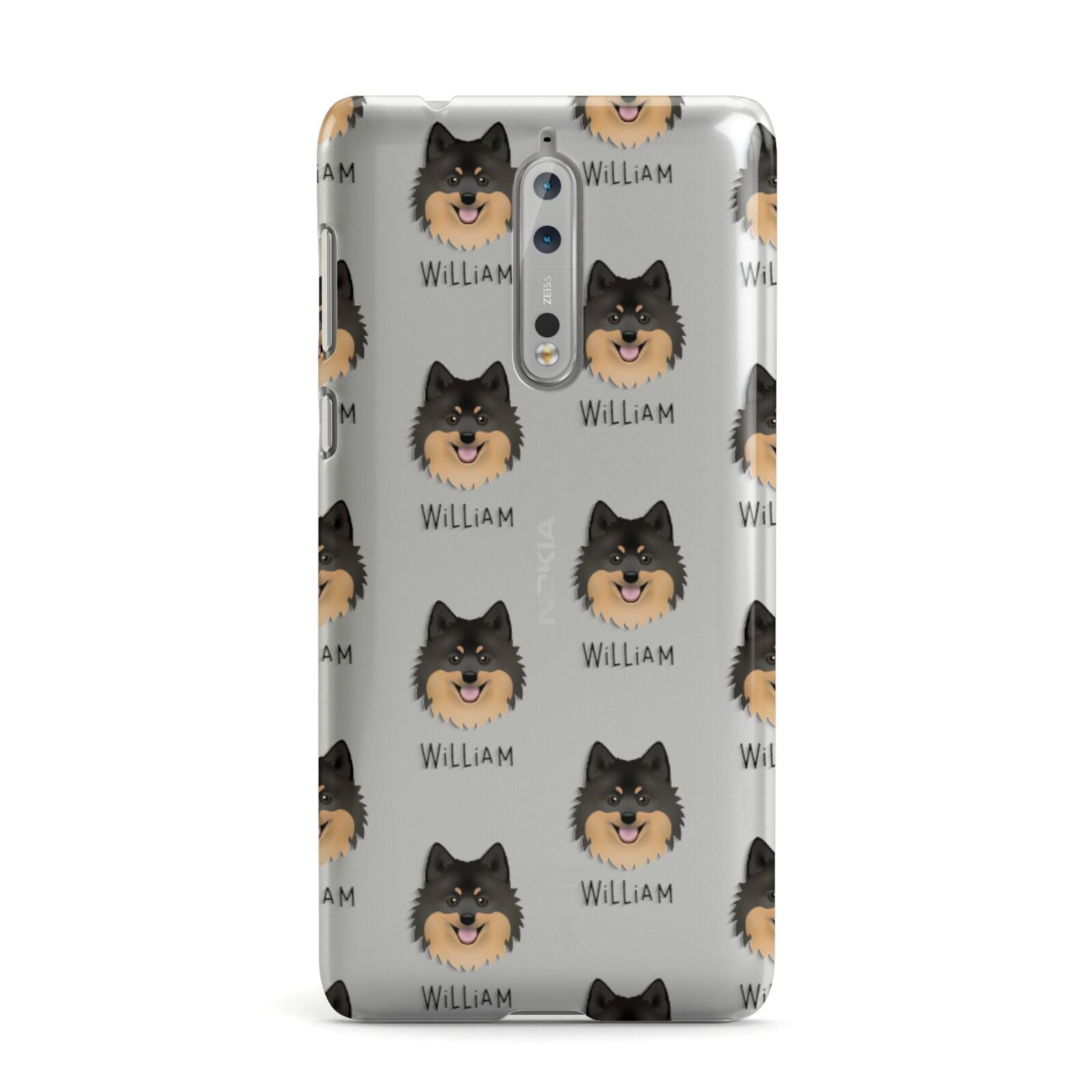 German Spitz Icon with Name Nokia Case