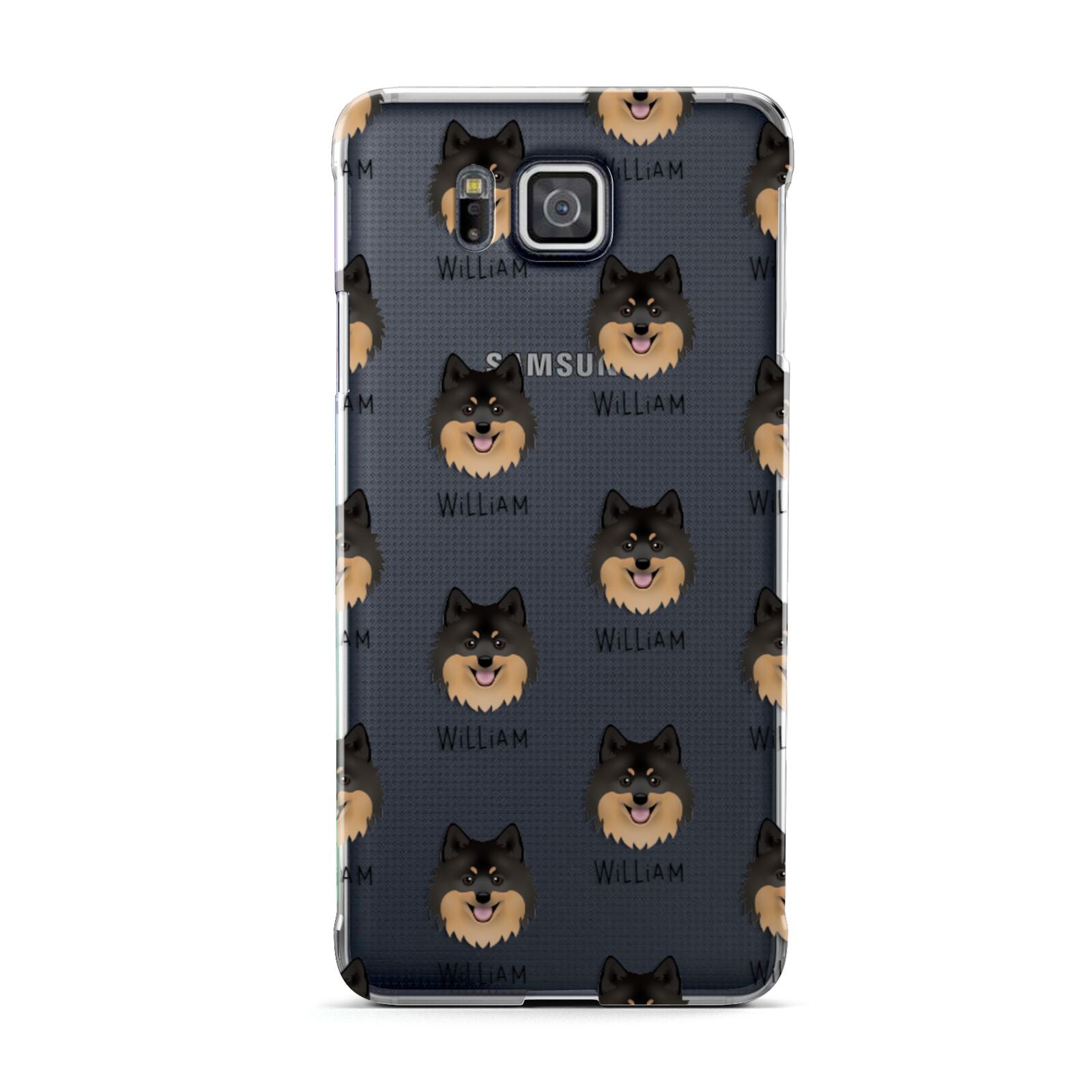 German Spitz Icon with Name Samsung Galaxy Alpha Case