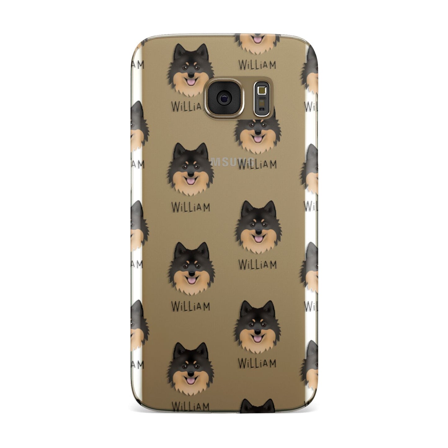 German Spitz Icon with Name Samsung Galaxy Case