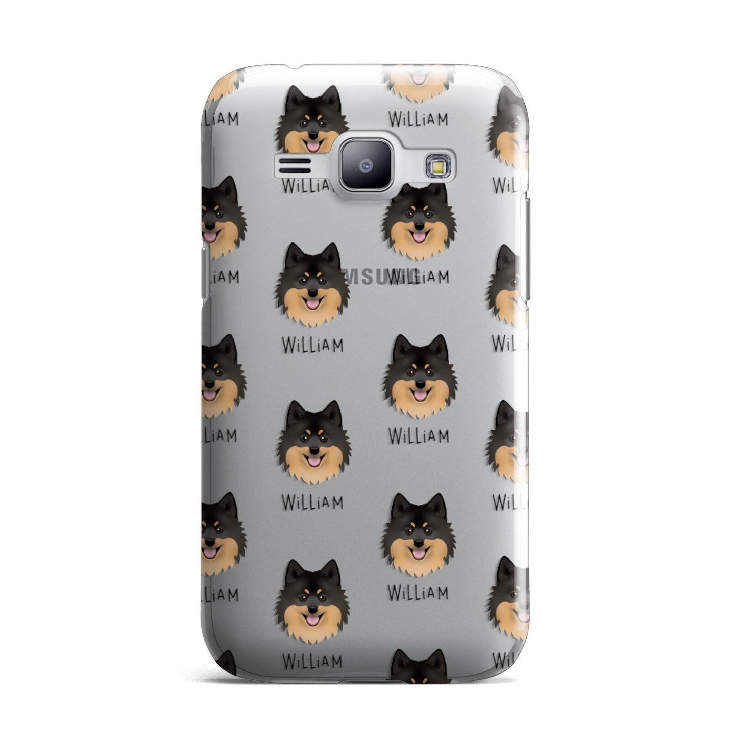 German Spitz Icon with Name Samsung Galaxy J1 2015 Case