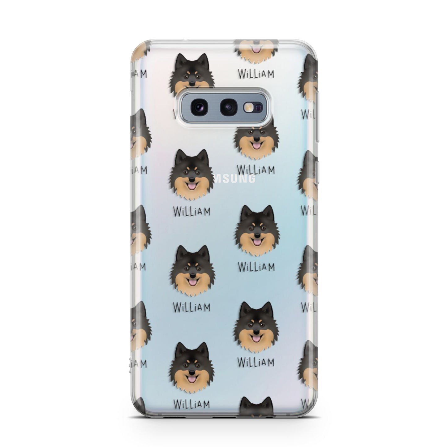 German Spitz Icon with Name Samsung Galaxy S10E Case