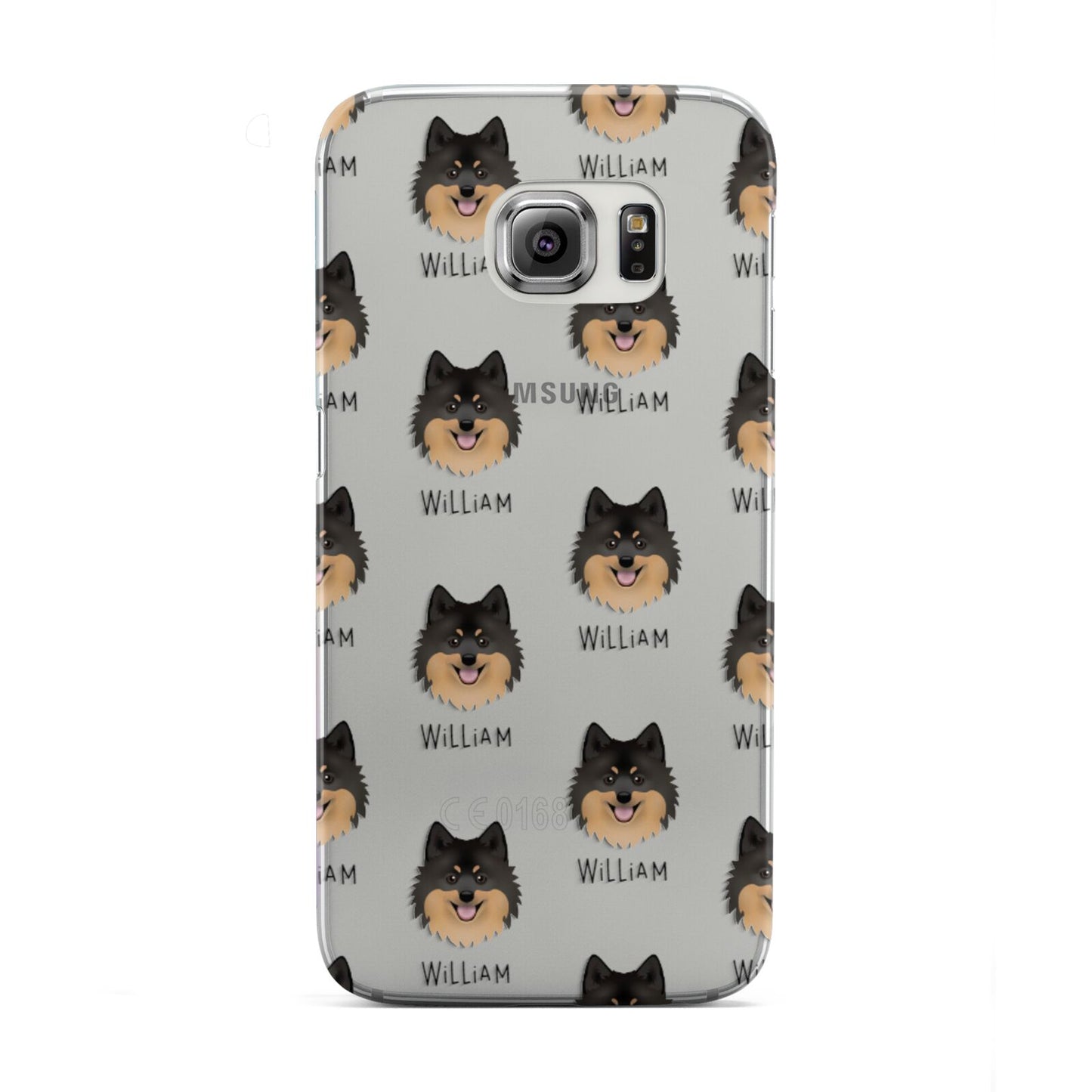 German Spitz Icon with Name Samsung Galaxy S6 Edge Case