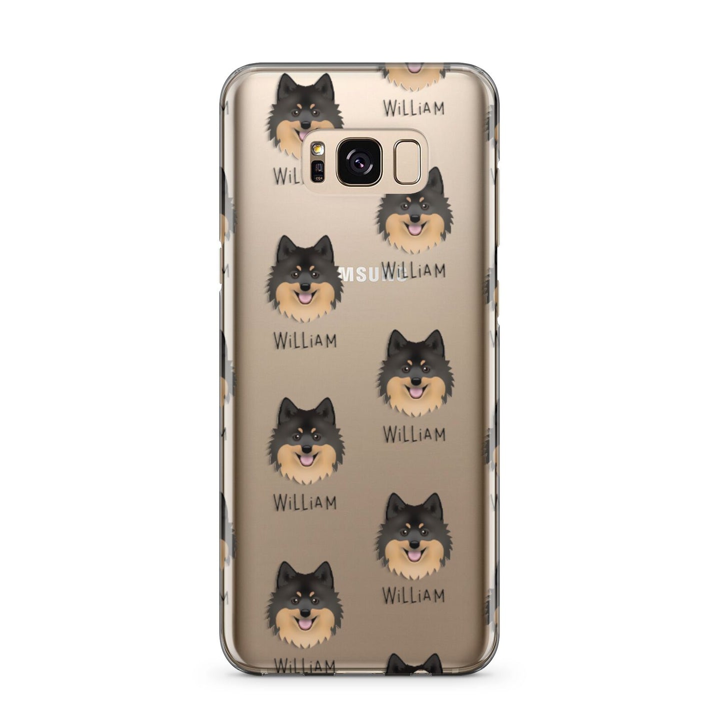 German Spitz Icon with Name Samsung Galaxy S8 Plus Case