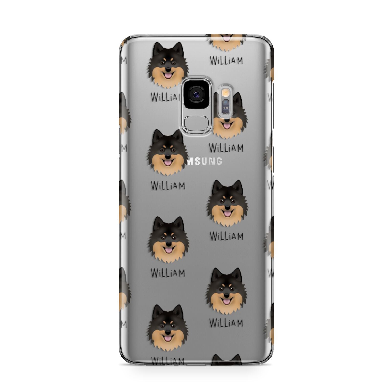 German Spitz Icon with Name Samsung Galaxy S9 Case