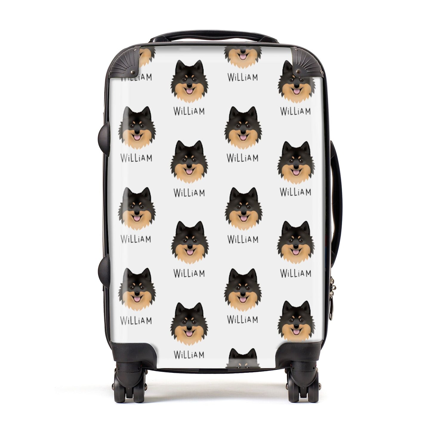 German Spitz Icon with Name Suitcase