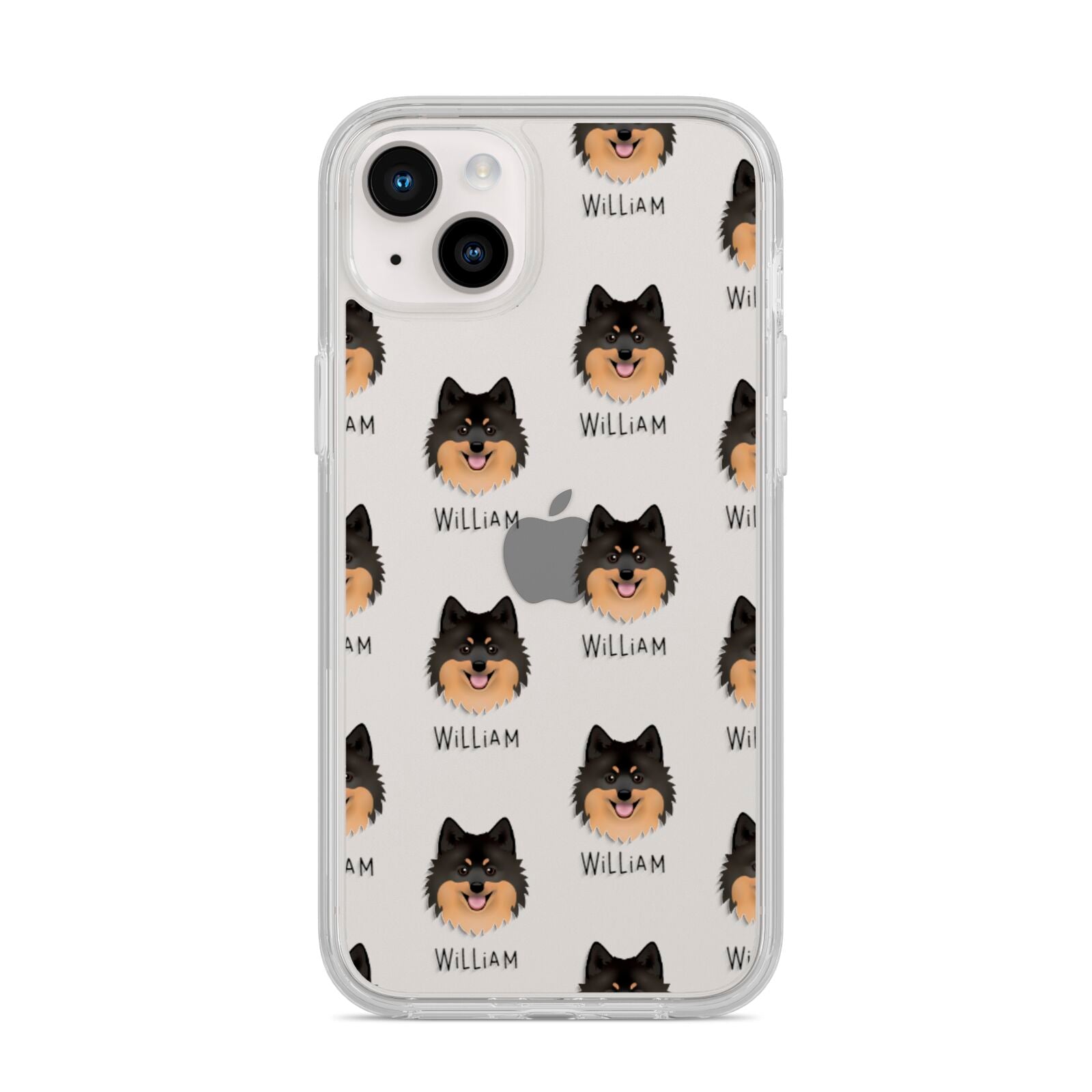 German Spitz Icon with Name iPhone 14 Plus Clear Tough Case Starlight