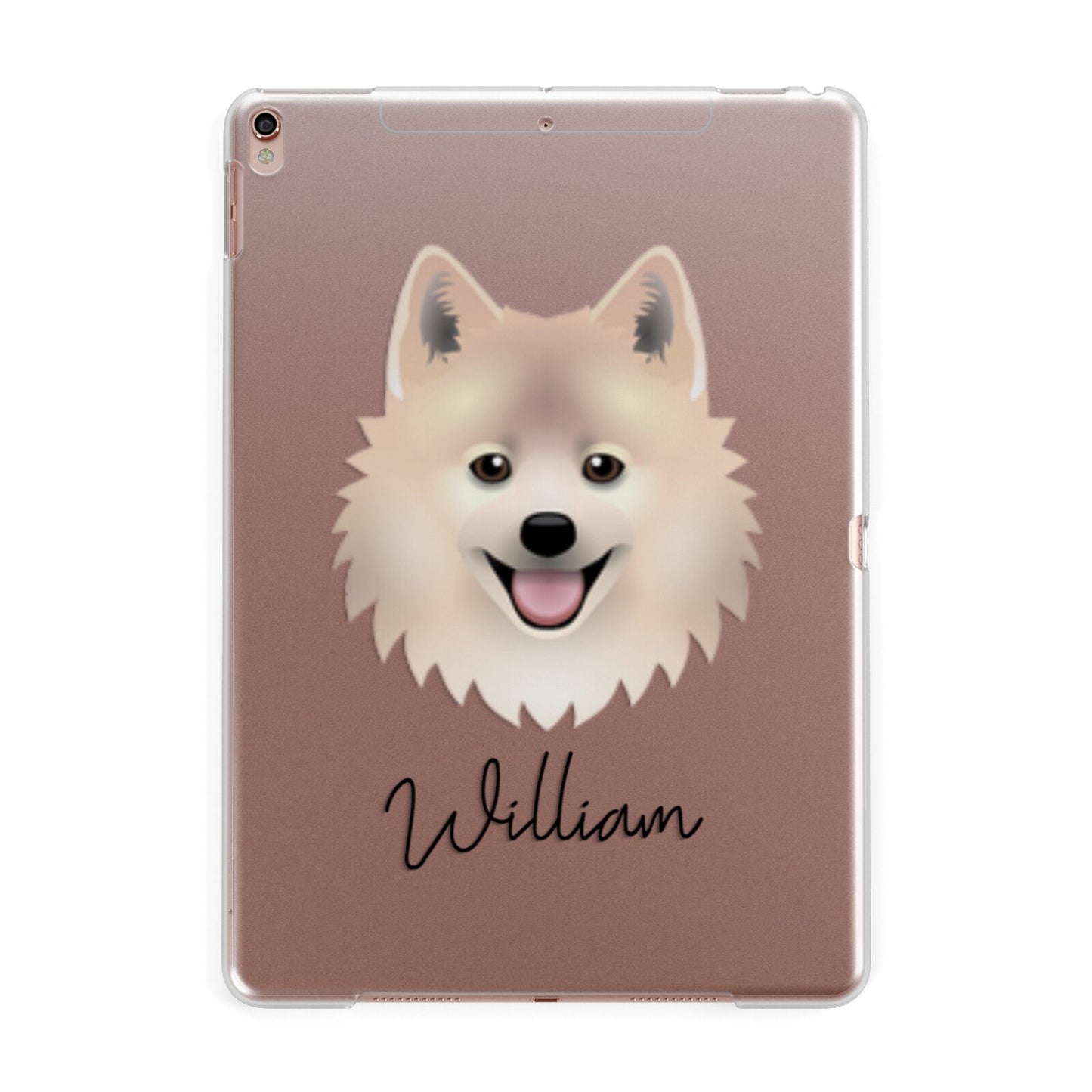 German Spitz Personalised Apple iPad Rose Gold Case