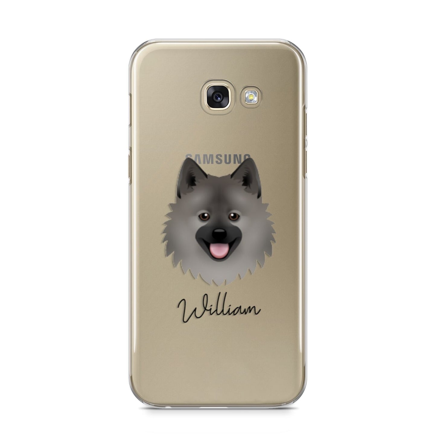 German Spitz Personalised Samsung Galaxy A5 2017 Case on gold phone