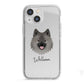 German Spitz Personalised iPhone 13 Mini TPU Impact Case with White Edges