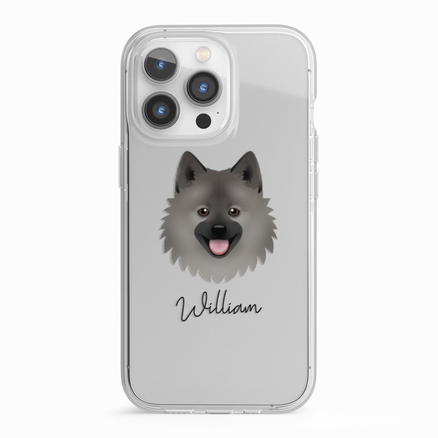 German Spitz Personalised iPhone 13 Pro TPU Impact Case with White Edges