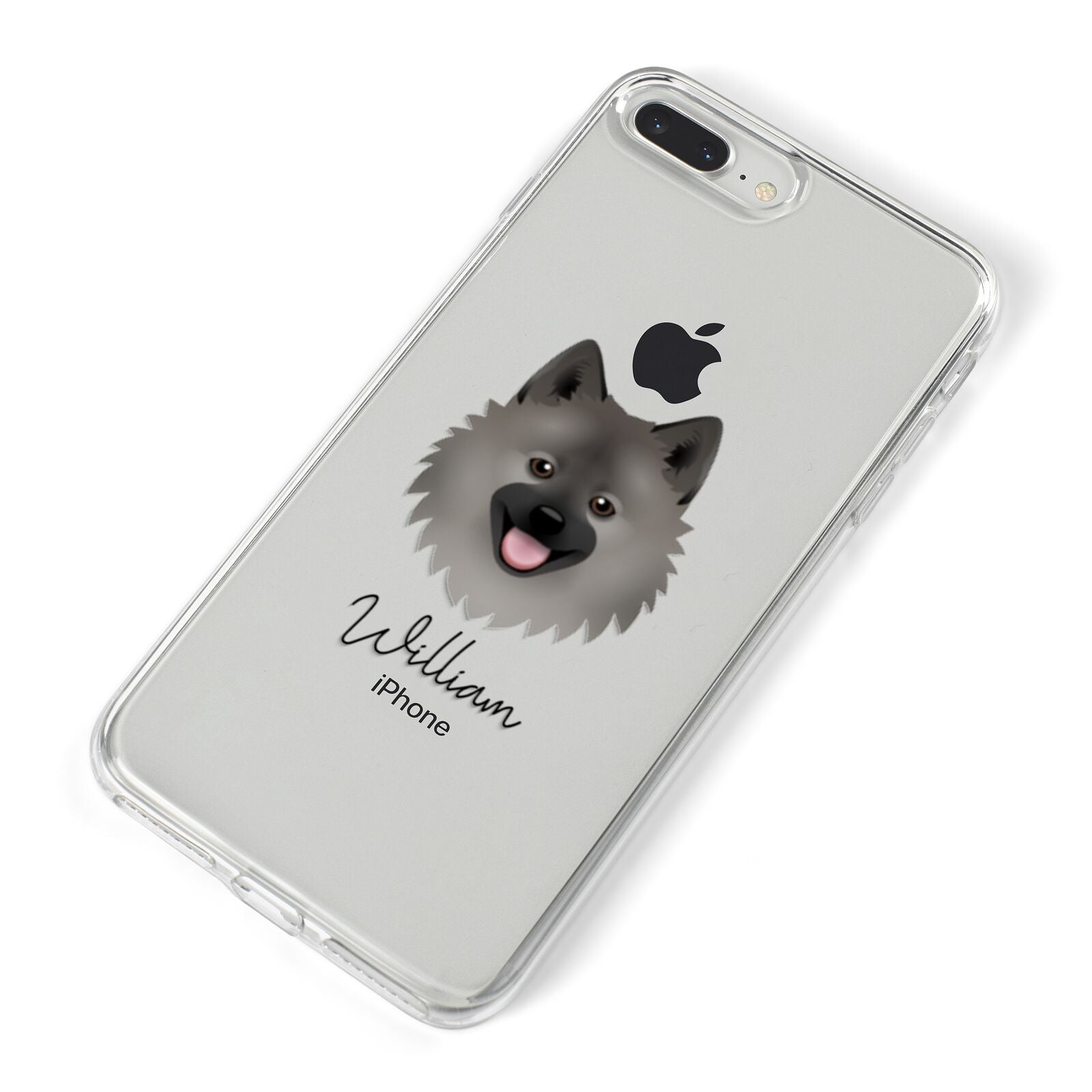 German Spitz Personalised iPhone 8 Plus Bumper Case on Silver iPhone Alternative Image