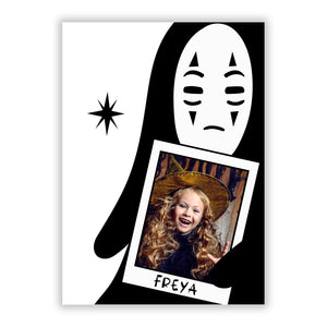 Ghostly Halloween Photo Greetings Card