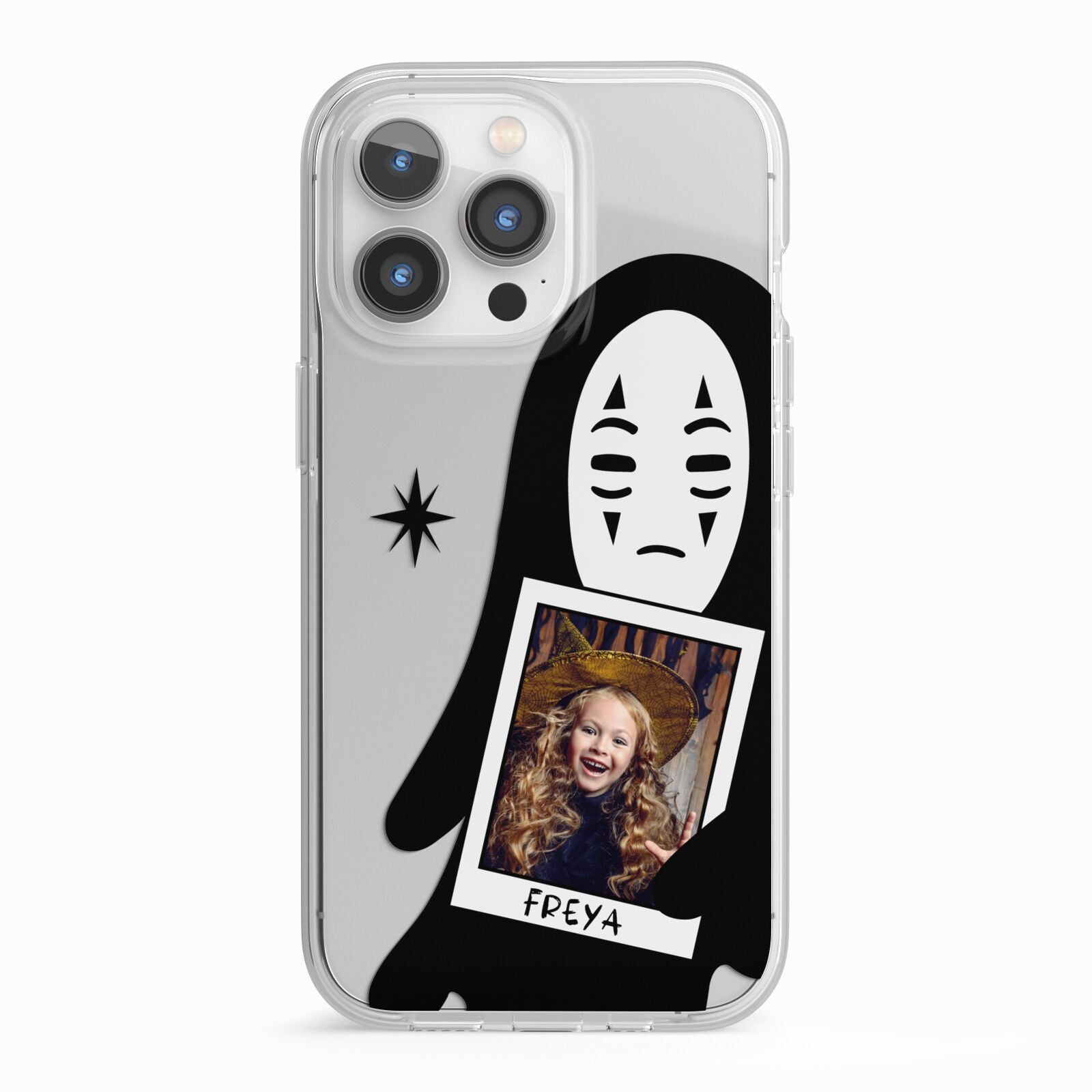 Ghostly Halloween Photo iPhone 13 Pro TPU Impact Case with White Edges