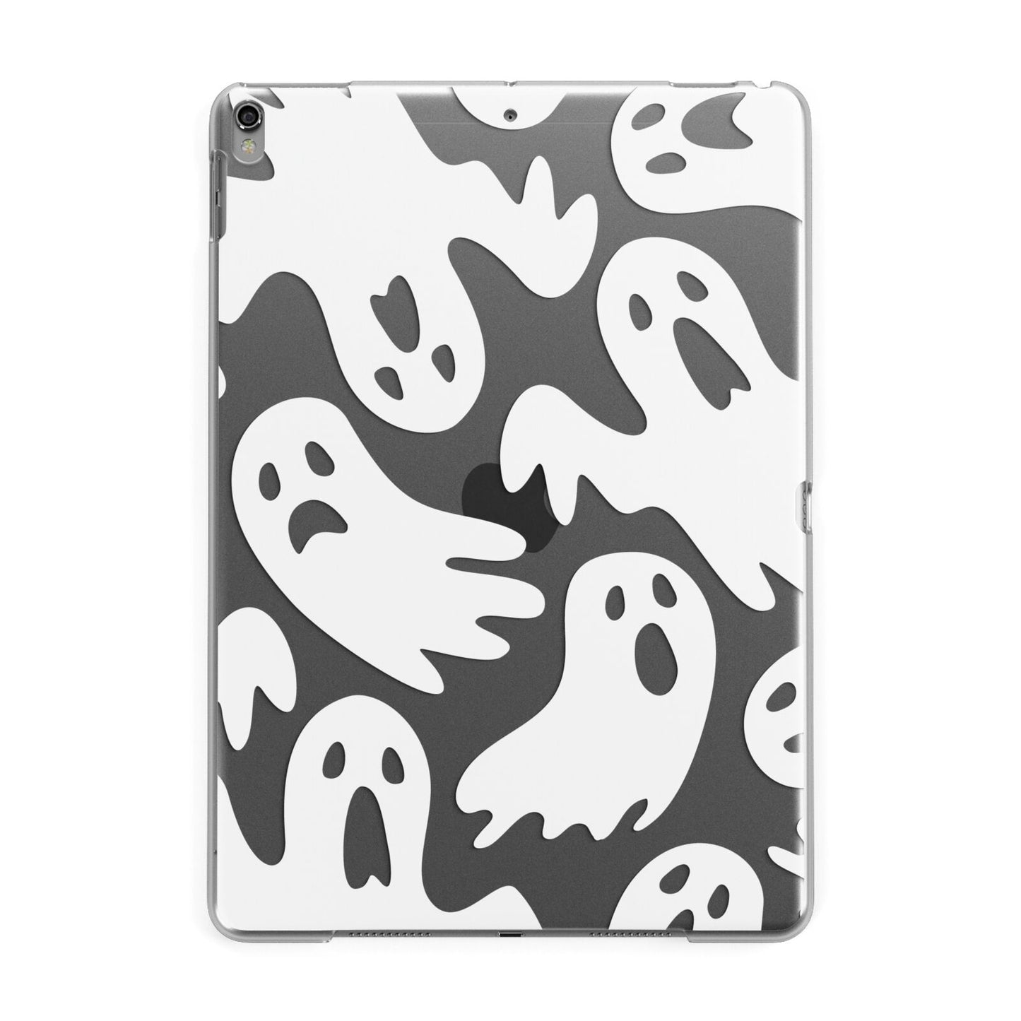 Ghosts with Transparent Background Apple iPad Grey Case