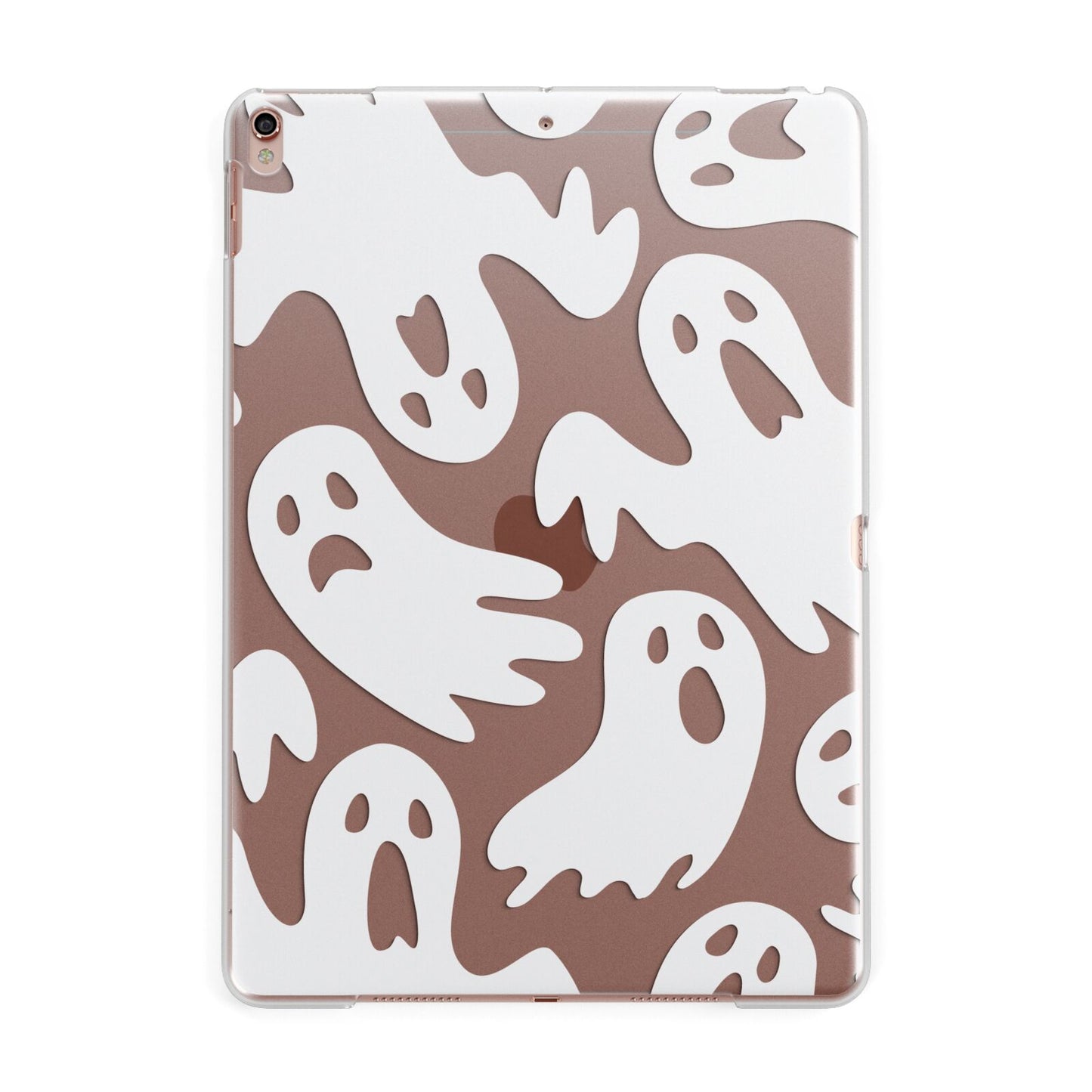 Ghosts with Transparent Background Apple iPad Rose Gold Case