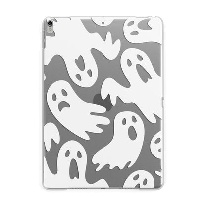 Ghosts with Transparent Background Apple iPad Silver Case