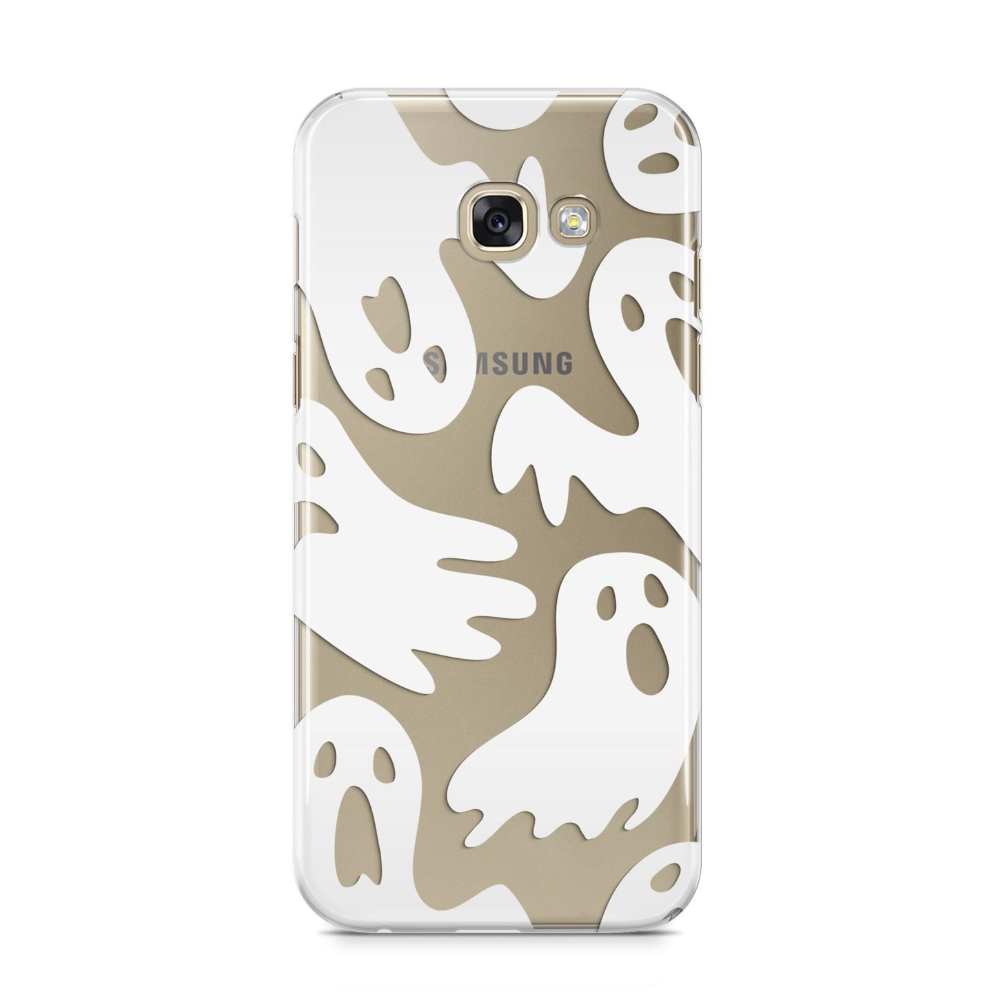 Ghosts with Transparent Background Samsung Galaxy A5 2017 Case on gold phone