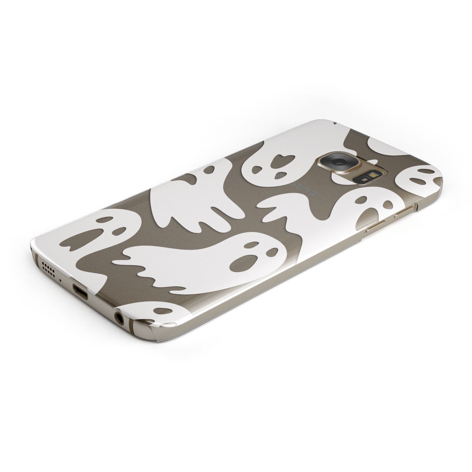 Ghosts with Transparent Background Samsung Galaxy Case Bottom Cutout