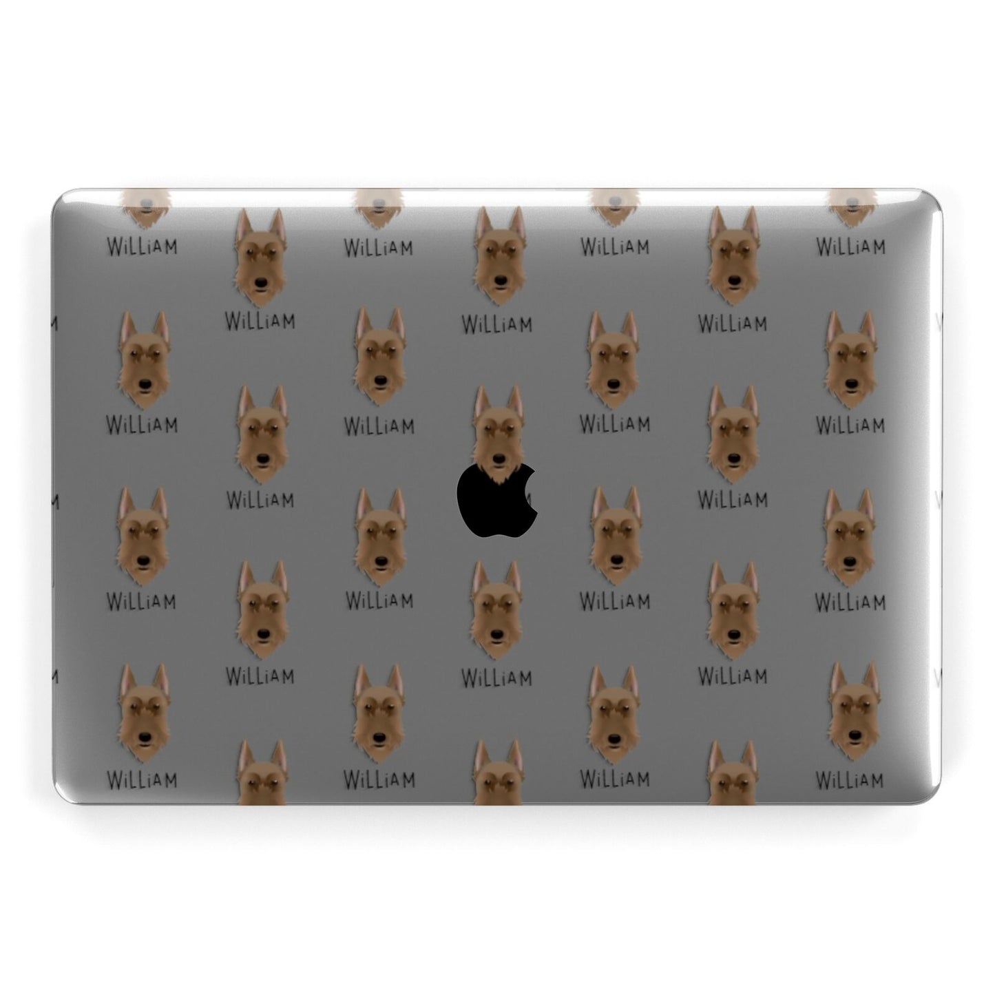 Giant Schnauzer Icon with Name Apple MacBook Case