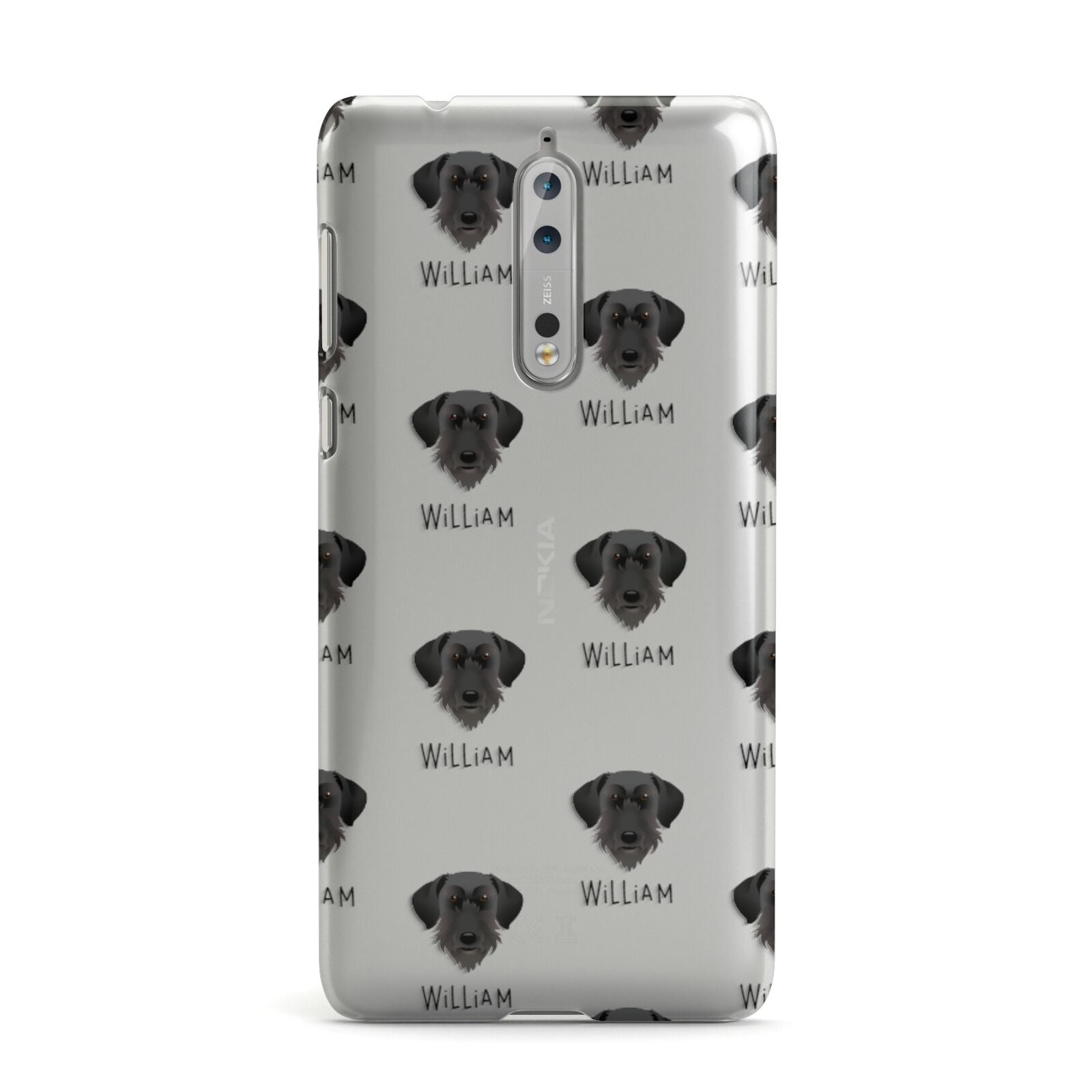 Giant Schnauzer Icon with Name Nokia Case