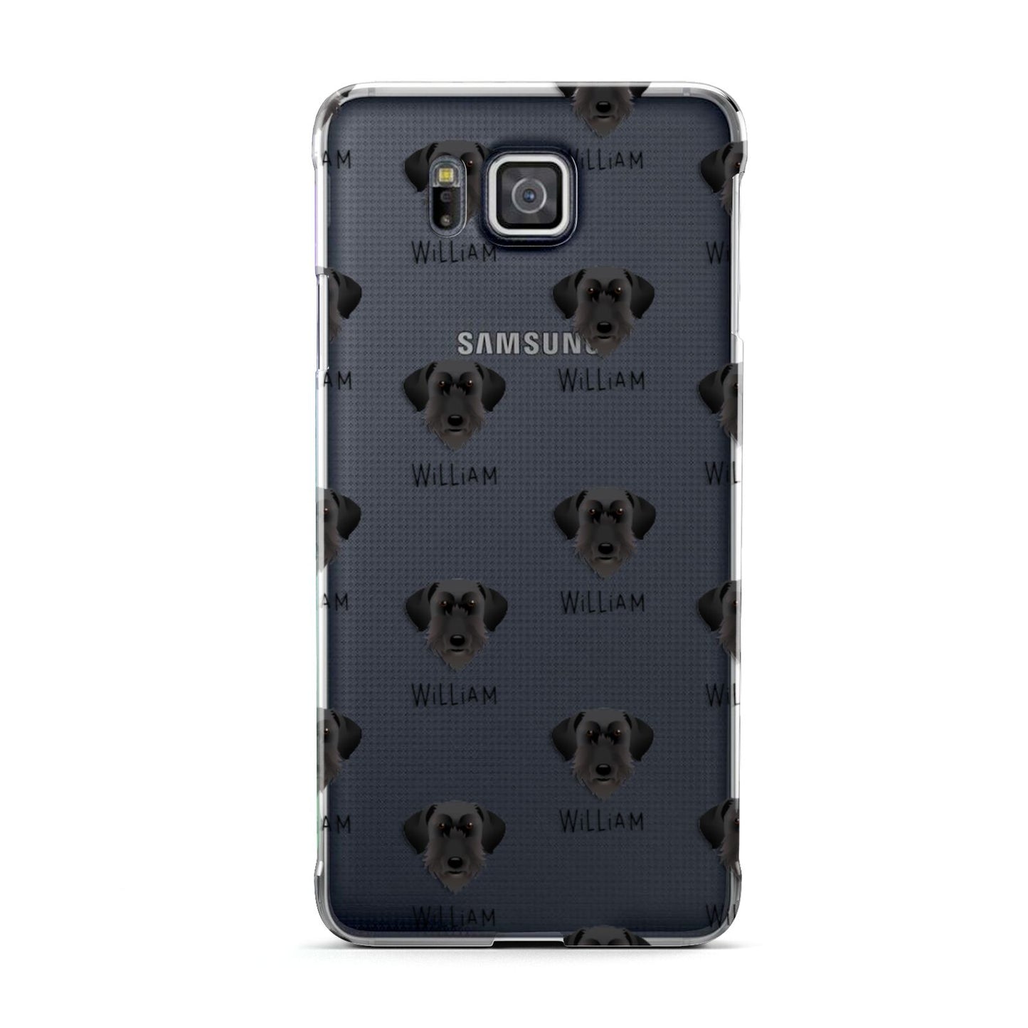 Giant Schnauzer Icon with Name Samsung Galaxy Alpha Case