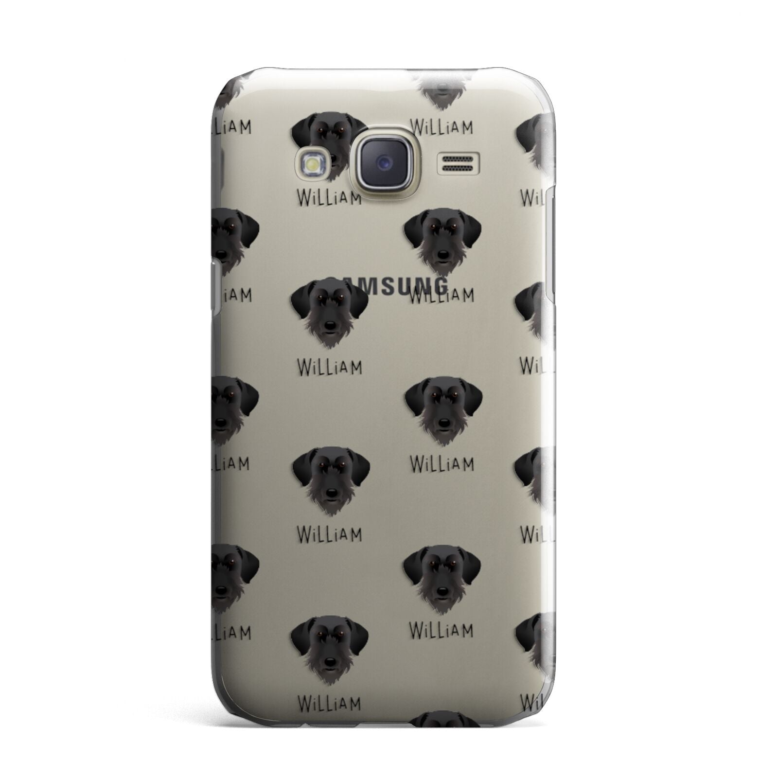 Giant Schnauzer Icon with Name Samsung Galaxy J7 Case