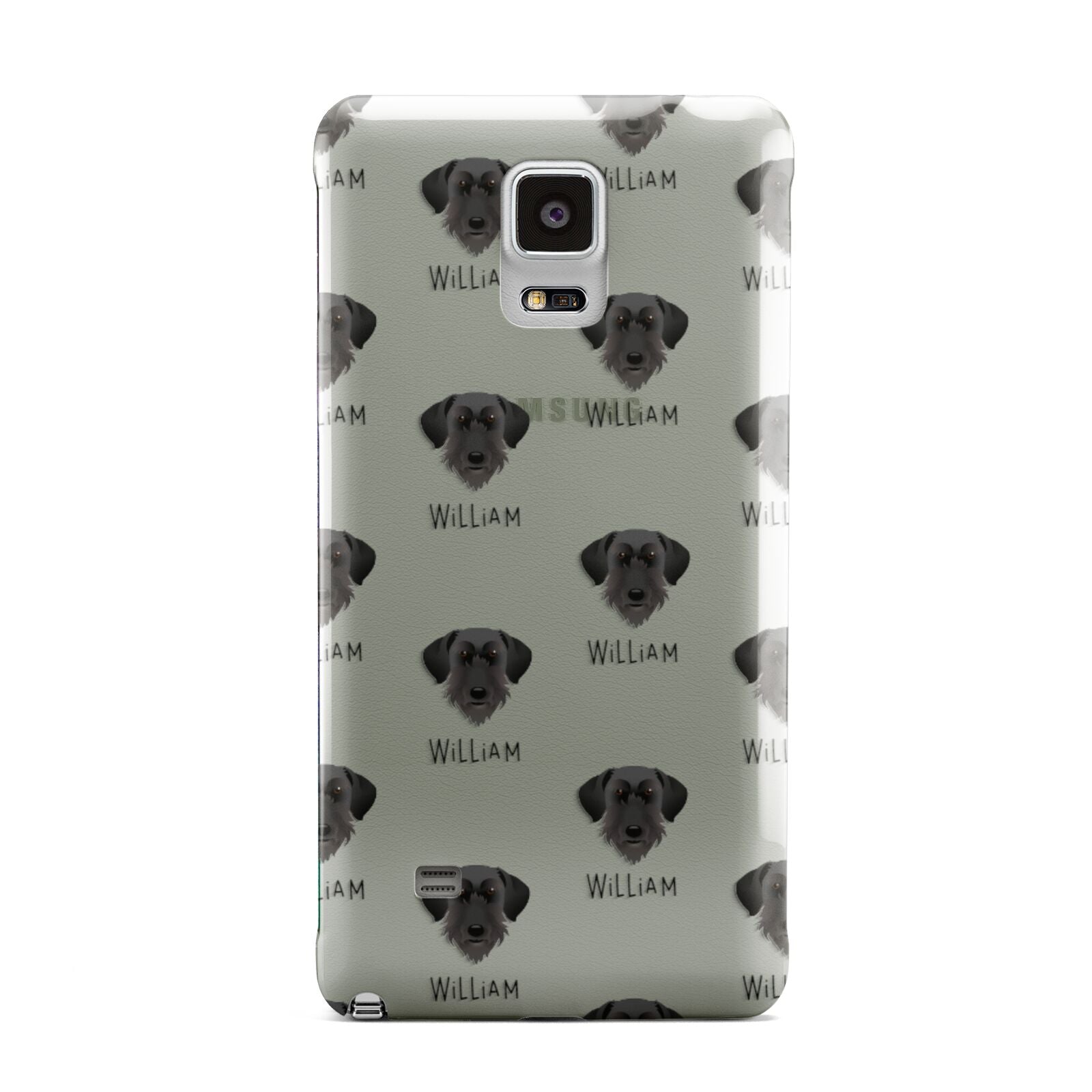 Giant Schnauzer Icon with Name Samsung Galaxy Note 4 Case