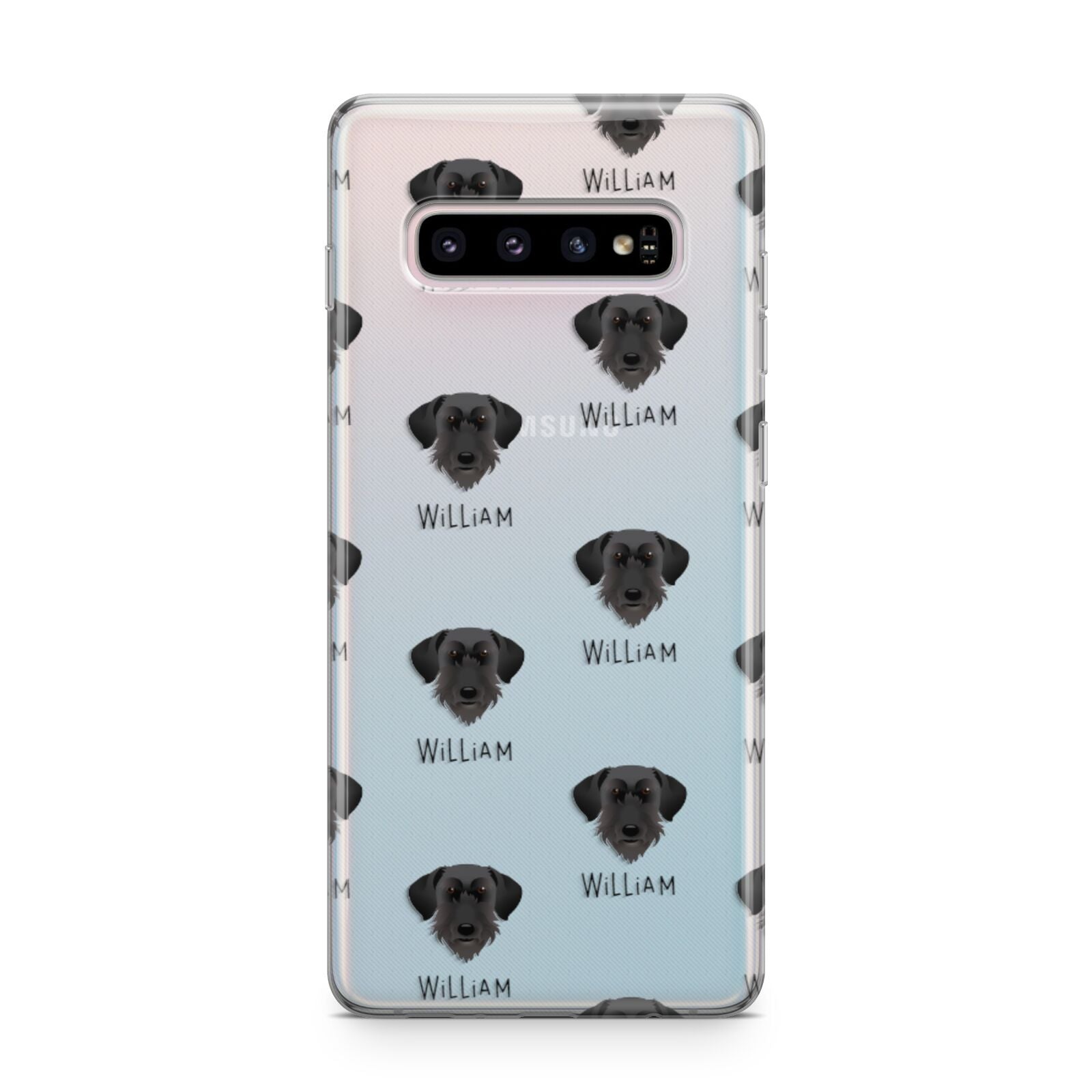 Giant Schnauzer Icon with Name Samsung Galaxy S10 Plus Case