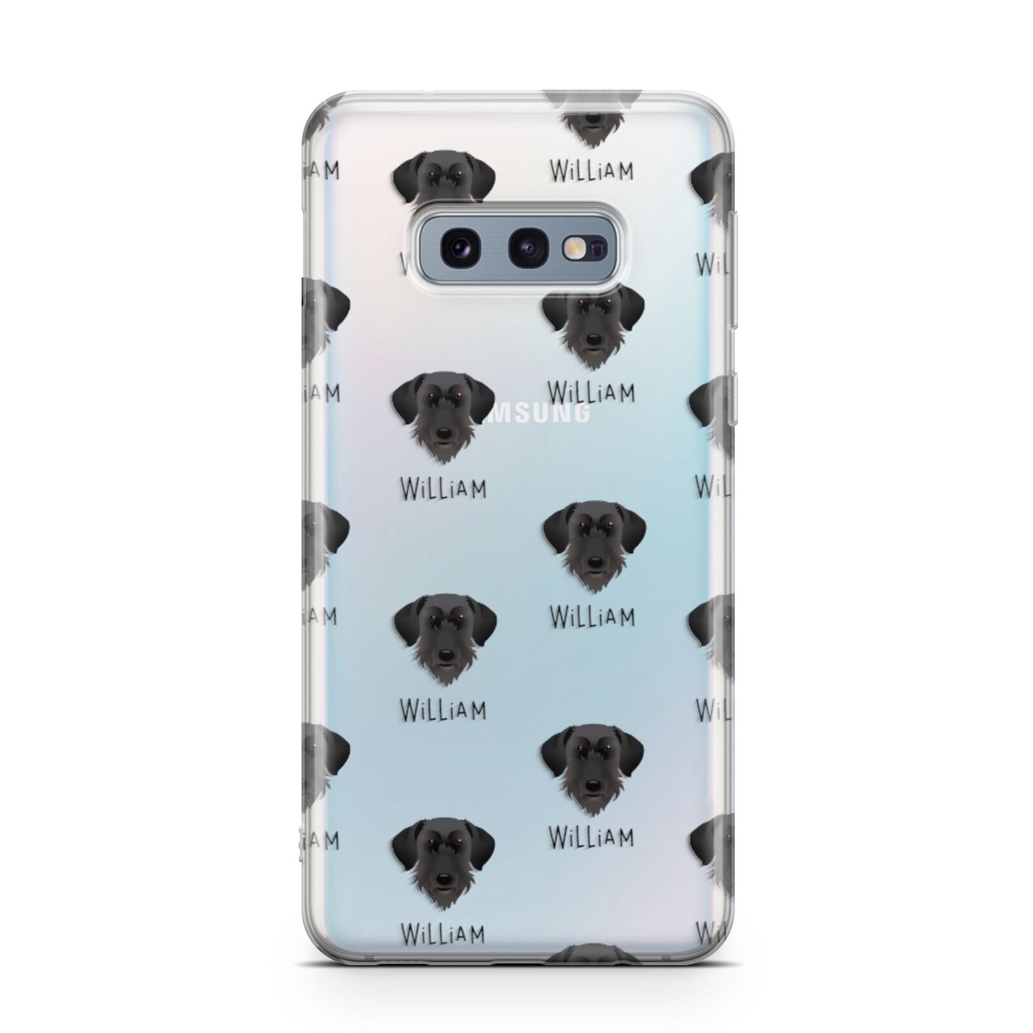 Giant Schnauzer Icon with Name Samsung Galaxy S10E Case